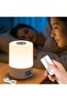 Rechargeable LED Night Light with Remote Control and Clock Multiple Light Mode, USB Charging Table L - 3