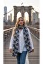 Burgundy Beige Ethnic Patterned Women's Shawl Geometric Kilim Pattern Daily Women's Shawl - 5