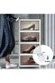 4-Tier Plastic Storage Boxes,Folding Storage Boxes with Magnetic Doors&Wheels,for Home Living - 3