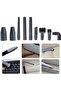 9-piece vacuum cleaner accessory set, including a multi-functional corner brush and plastic nozzle. - 4