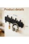 Sticks Wall-Mounted Coat Rack Rail Hook with 6 Retractable Pegs – Modern, Space-Saving Storage Organ - 2