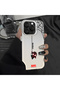 iPhone 13 Pro Max Compatible Silicone Edge Hard Back Case Couple Phone Case Spiderman Patterned - 8