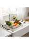 2 Pack Over the Sink Oval Colander for Kitchen, Collapsible Colander with Expandable Rubber Handles, - 3