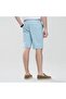 Men's Slim Twill Bermuda Shorts with Stretch Waist - 4