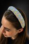 Bym2024 Colorful Candy Crystal Women's Hair Crown Evening Dress Daily Shiny Hair Accessory - 2