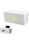 Cable Management Boxes, Large Wire Organizer with Slotted Lid, Surge Protector Power Strip Co