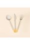 Raya 18 Piece Fork Spoon Knife Set - Gold / Gray - 2