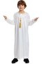 Boys Coat & Jacket Product Category Arabic Thobe Muslim Thobe Long Sleeve Kaftan Crew Robe National - 3