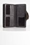 Lehix Genuine Leather Wallet with Compartments Anthracite - 5