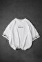 Men's White Oracle Embroidered Oversize Tshirt - 6