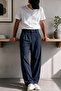 Vento Men's Premium Single Pile Detailed Linen Baggy Trousers - 2