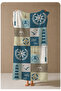 Navy Blue Beige Sailor Patchwork Rudder Lantern Patterned 70X150 Beach Towel - Cotton Bath Towel - 4