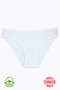 Women's Heart Patterned 100% Cotton Bikini Panties, Pack of 7, White - 4