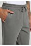Regular Fit Mid Waist Straight Men's Brown Sweatpants - 5