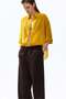 Tie-belt paper bag trousers - 4