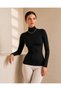 Women's Turtleneck Long Sleeve Cotton Bodysuit