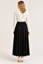 Segmented Flared Black Skirt 4880 - 5