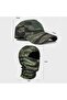 Camouflage baseball cap with neck warmer balaclava style16. - 3