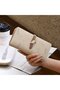 Women's small PU zipper wallet black coin/card sleeve.