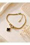 Steel Black Luv Charm Bracelet