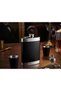 Luxury Black Stainless Steel Cognac and Whiskey Flask Gift Set (Special Boxed) - 2