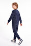 Boy's Printed Crew Neck Double Pocket Tracksuit Set - 4