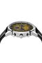 Men's Stainless Steel Watch, Black Leather Band | Trnda-001 - 3