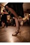 "Sand Clock" 7-Strap Handmade Latin, Tango, Dance, and Ballroom Shoes 5.5 cm 7 Pont Goblet Heel Model