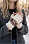 Luxury Angora Knitwear Cut Finger Women's Gloves