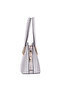 Burkley Solenne Cloud Grey Pu Leather Women's Hand and Shoulder Bag - 4