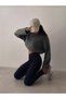 Women's Dark Blue Tint High Waist Narrow Leg Dark Blue 5-Pocket Skinny Jean Pants
