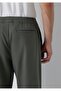 Normal Bel, Regular Straight, Flat Leg Drawstring Jogger Pants. - 4
