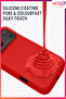 Neon Pink Liquid Inside Velvet Matte Silicone Case for iPhone 17 Pro - 4