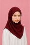 Elegant Floral Printed Hijab for Girls & Women – Dark Grey Modest Islamic Headscarf with Decorative Pattern - 2