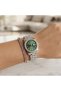 Women Wrist Watch Colorful Dial Gray Cord Analog Stylish Elegant Wristwatch Frn25