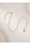 Oval Faux Pearl Choker Necklace - 4