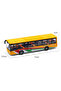 Pull and Drop Mechanism Metal Body Yellow City Bus - Realistic Design Toy Car (15 cm) - 4
