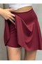Women's Belize Fabric High Waist Mini Skirt with Inner Tights