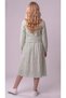 Girls' Midi Length Shirt Dress, Cotton Dress with Scallop Detail, Ages 7-14 - 3