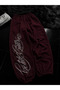 Angel Stone Baggy Unisex Tracksuit Set Claret Red - 2