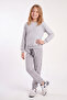 Girl's 2-Piece Plain Crew Neck Double Pocket Tracksuit Set - 2