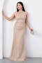 Halter neck beaded tulle dress 41091 - 4