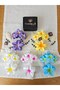 Set of 2 Matte White Yellow Ombre Floral Lotus Hair Clips - Summer Plumeria Flower Hair Clips - 4
