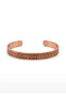 Inshirah Surah Pure Copper Bracelet with the Prayer Inside Ayetel Kursi Solomon's Seal Celcelutiye Name Azam Felak-Nas Ashabı Kehf