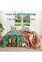 MSGKV Boho Throw Blanket 100% Cotton Blankets for Bed Couch 60'x80', Soft Fall Mexican Blanket Trave - 5