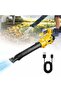 F041 Cordless High Power Air Blower with LED Light | Rechargeable Lithium Battery Electric Leaf & Dust Cleaner | Portable Multi-Purpose Blower for Car, Garden, Yard & Garage Cleaning | Lightw - 5