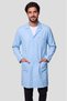 Men's Shirt Collar Long Length Light Blue, Smoked, Burgundy, Cobalt blue, Navy Blue Alpaca Doctor and Teacher Coat