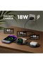 3-in-1 Magnetic Wireless Charger for iPhone 13-17 Watch and AirPods - 15W Fast Charging Foldable Travel Dock USB-C Qi Stand Black - 2