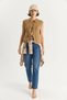 Women's Front Tie Pocket Detailed Knitwear Camel Vest - 3
