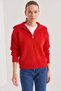 Women's Turtleneck Zippered Knitwear Red Sweater - 3